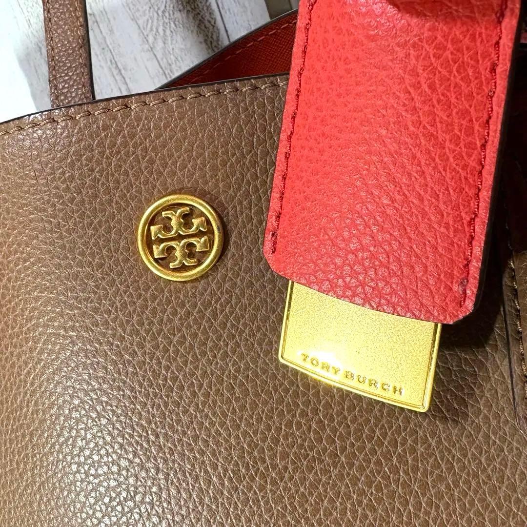 TORY BURCH ✮ウォーカーサッチェル　トートバッグ　斜め掛け可　キャメル