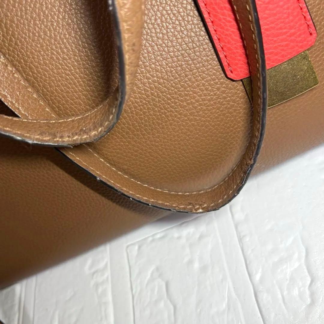 TORY BURCH ✮ウォーカーサッチェル　トートバッグ　斜め掛け可　キャメル