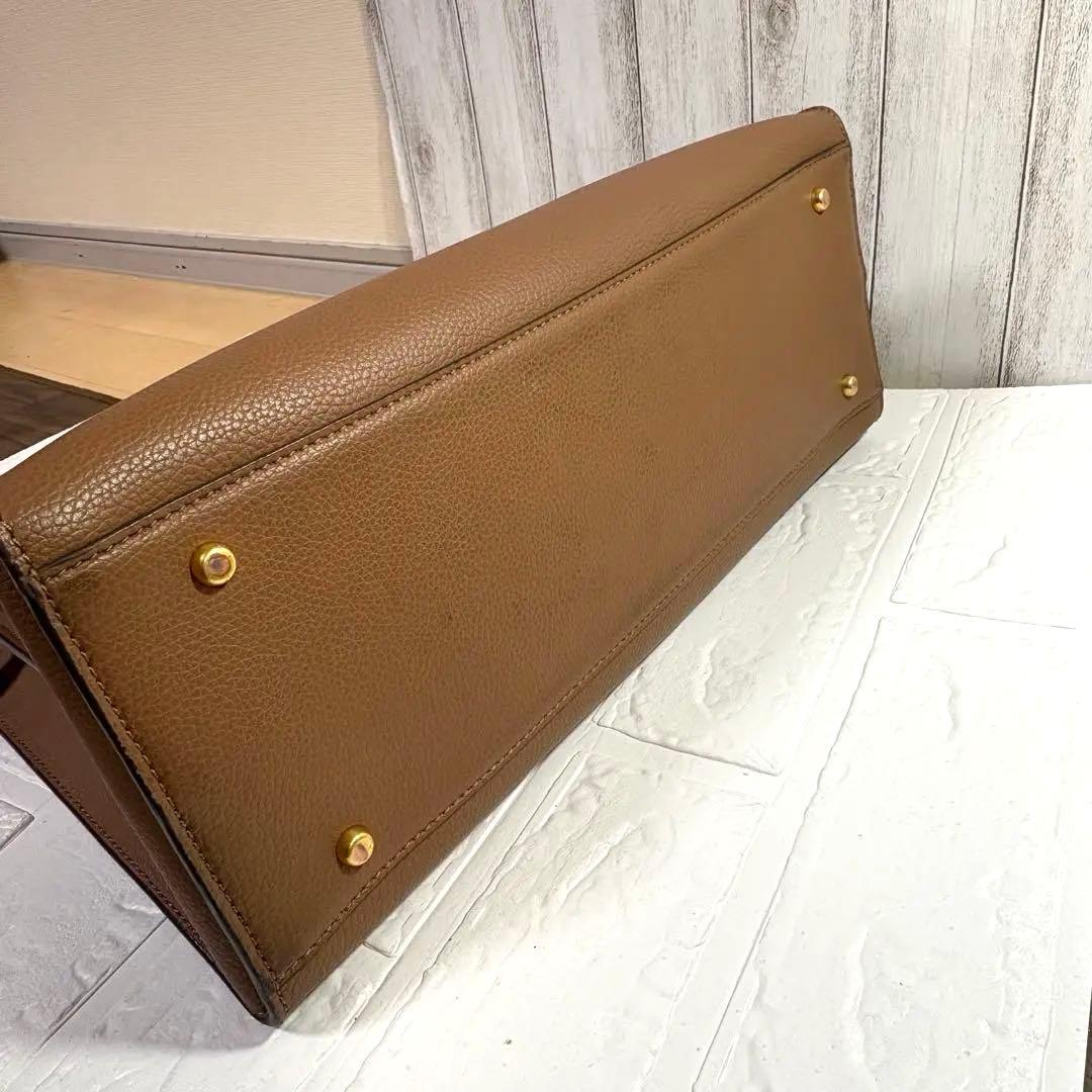 TORY BURCH ✮ウォーカーサッチェル　トートバッグ　斜め掛け可　キャメル