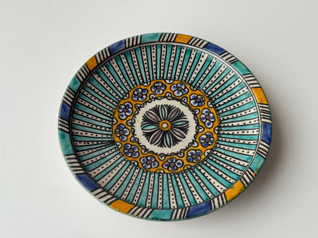 モロッコ 陶器 皿 4点セット