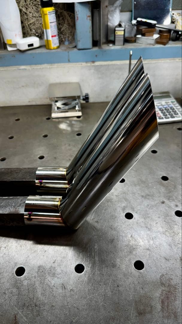 辛味噌　 竹槍マフラーカッター 2本 ハスギリ　60φ