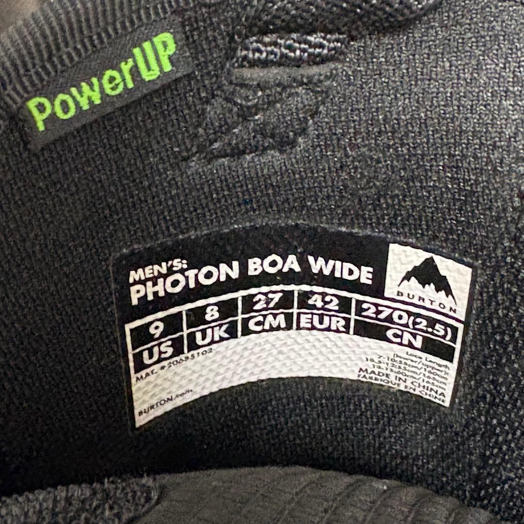 スノーボード BURTON PHOTON BOA WIDE 27cm