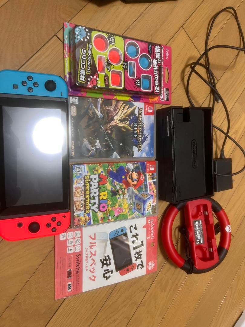 Nintendo Switch 赤/青 本体 ゲームソフト付き