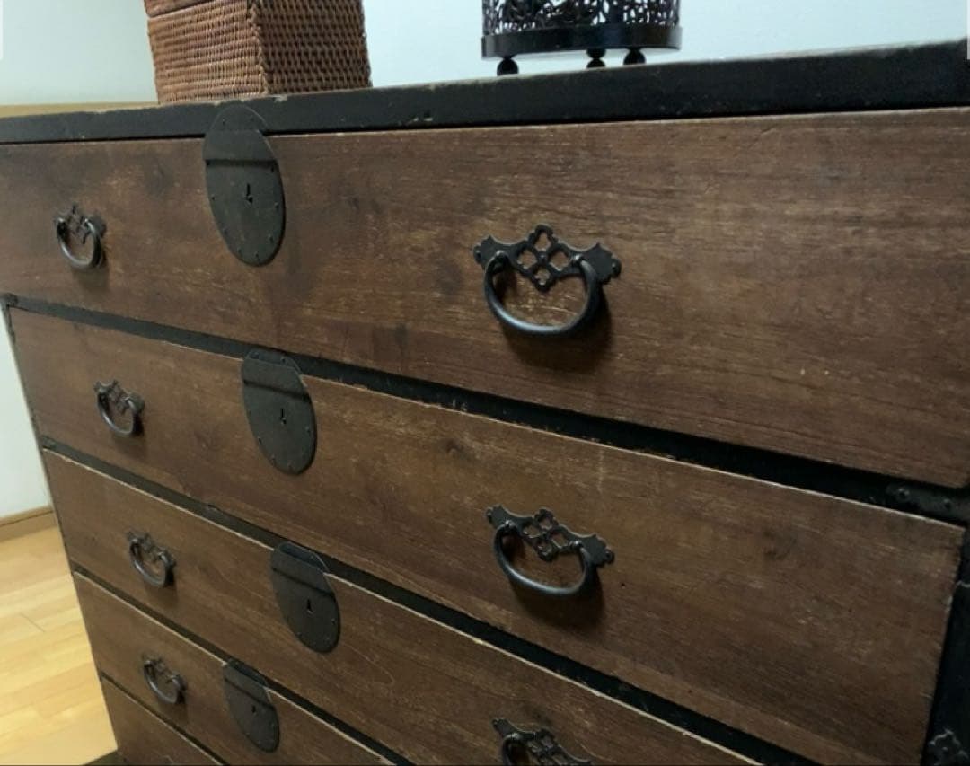 Sao®️i 和箪笥　茶箪笥　アンティーク家具　古物　レトロ　チェスト