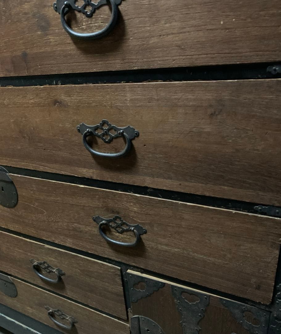 Sao®️i 和箪笥　茶箪笥　アンティーク家具　古物　レトロ　チェスト