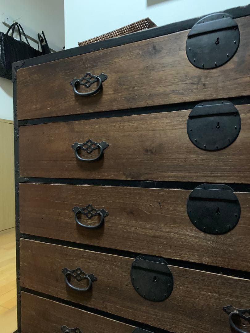 Sao®️i 和箪笥　茶箪笥　アンティーク家具　古物　レトロ　チェスト