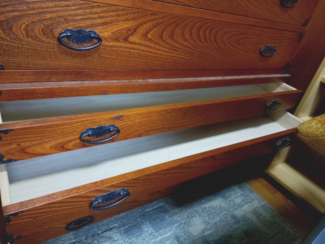 桐箪笥 着物用箪笥 引き出し3段 5段 引越し処分のため格安 送料込