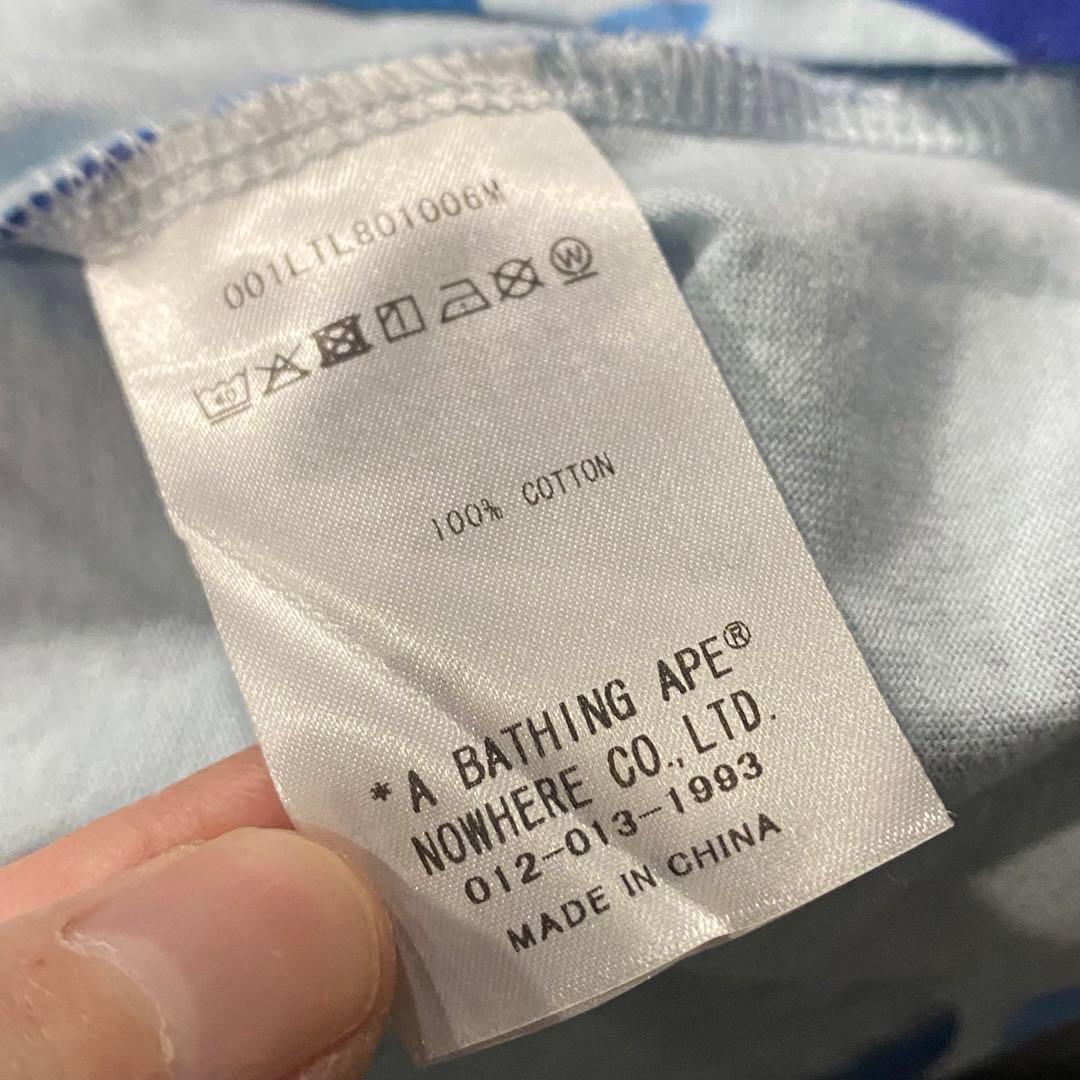 トップス A BATHING APE COLLEGE L/S TEE size XL