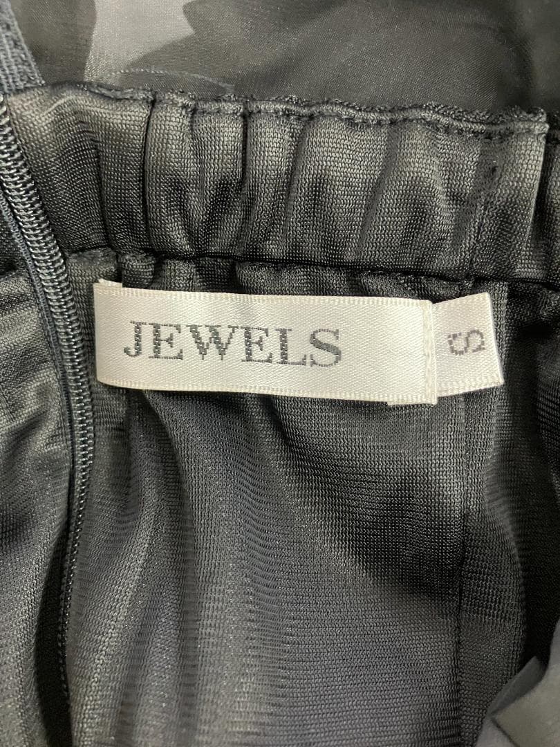 アメスリビジューティアードフレアワンピース　ブラック　Sサイズ