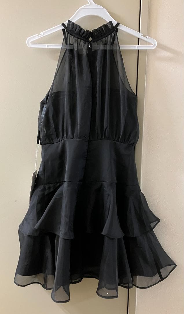 アメスリビジューティアードフレアワンピース　ブラック　Sサイズ