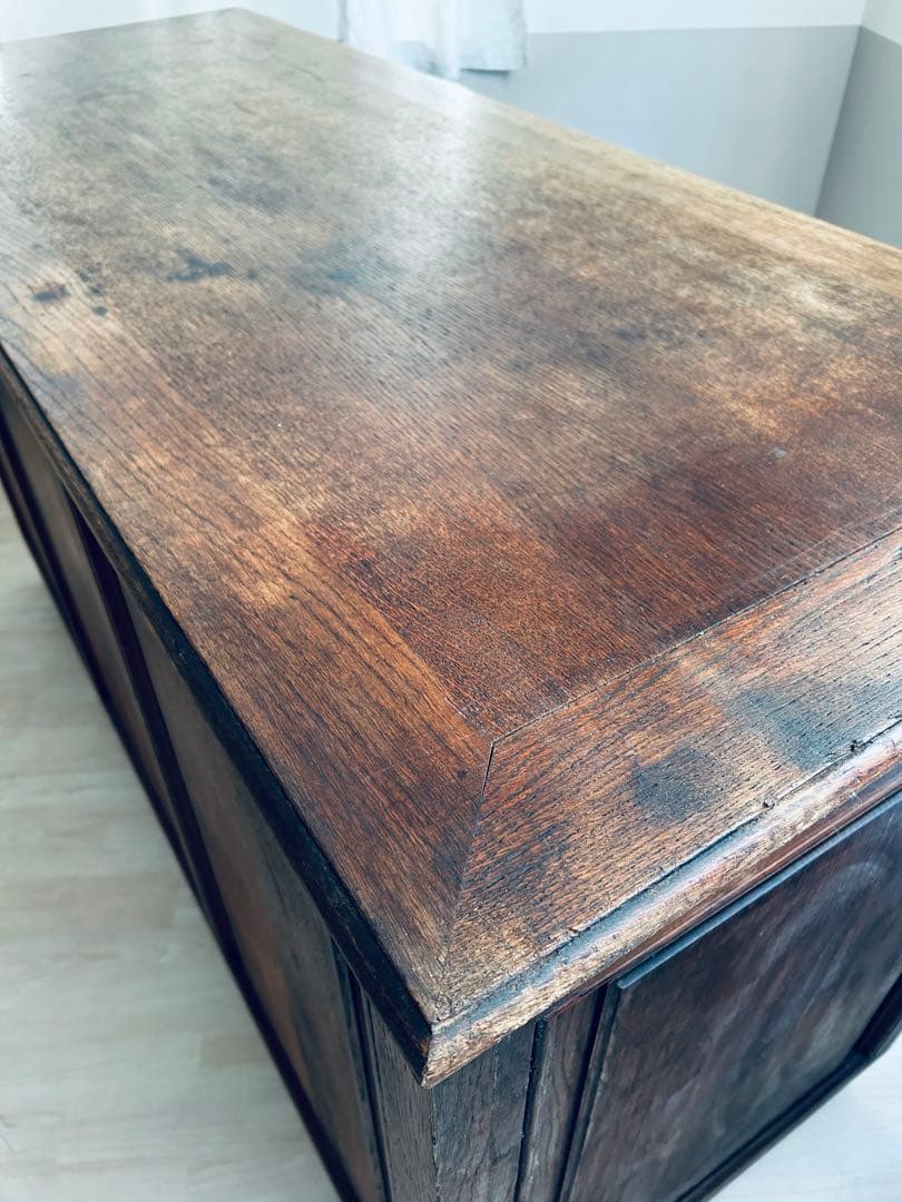 【週末限定お値下げ】フランスアンティーク 家具 木製ショップカウンター 作業台