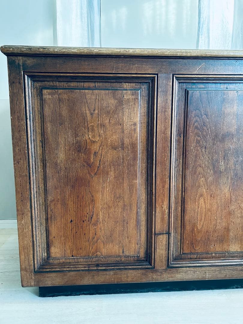 【週末限定お値下げ】フランスアンティーク 家具 木製ショップカウンター 作業台