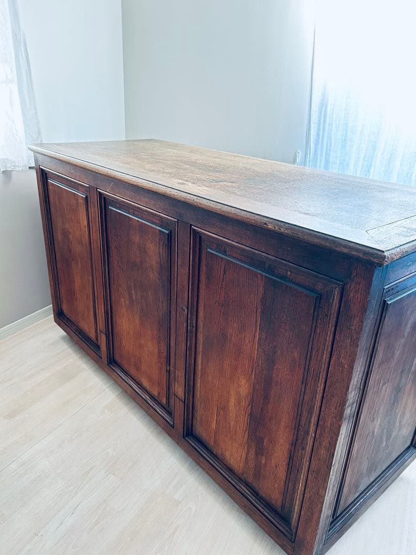 【週末限定お値下げ】フランスアンティーク 家具 木製ショップカウンター 作業台