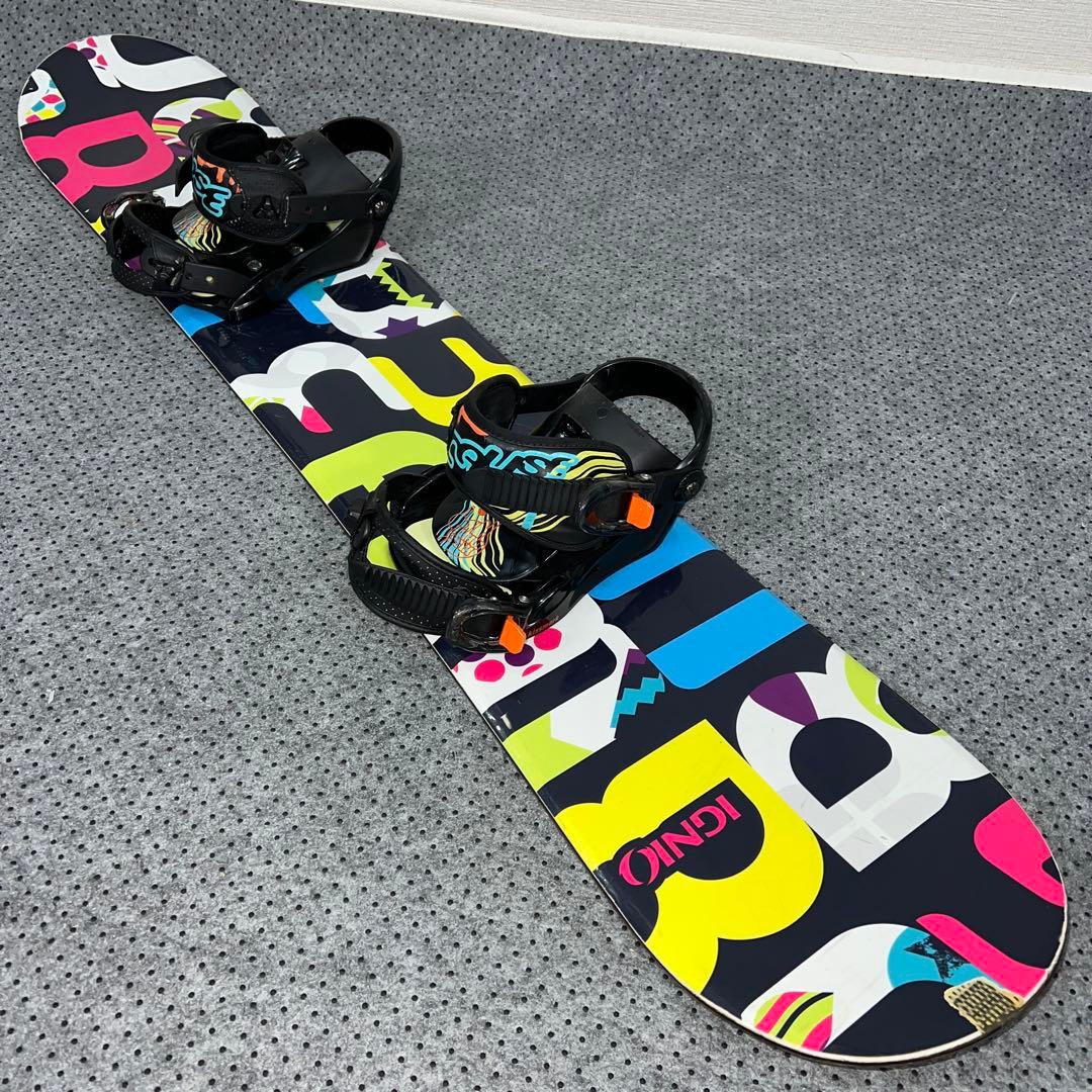 10回使用 キッズスノーボード 120cm IGNIO＋バイン＋レースブーツ