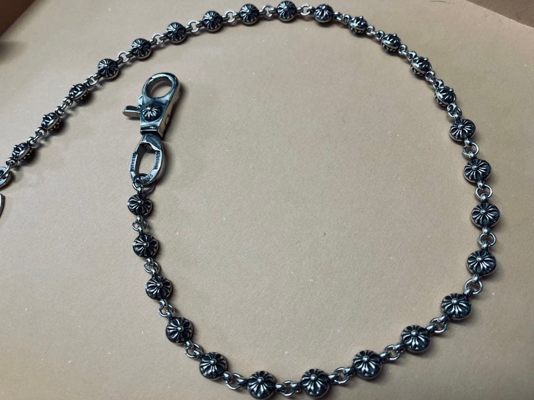 最終！！【silver925】タイニー クロスボール ウォレットチェーン