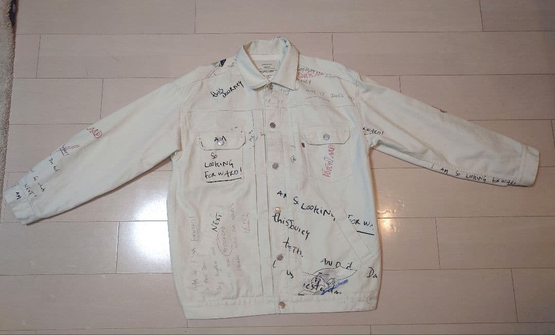 アメリヴィンテージ　ホワイトデニムジャケット