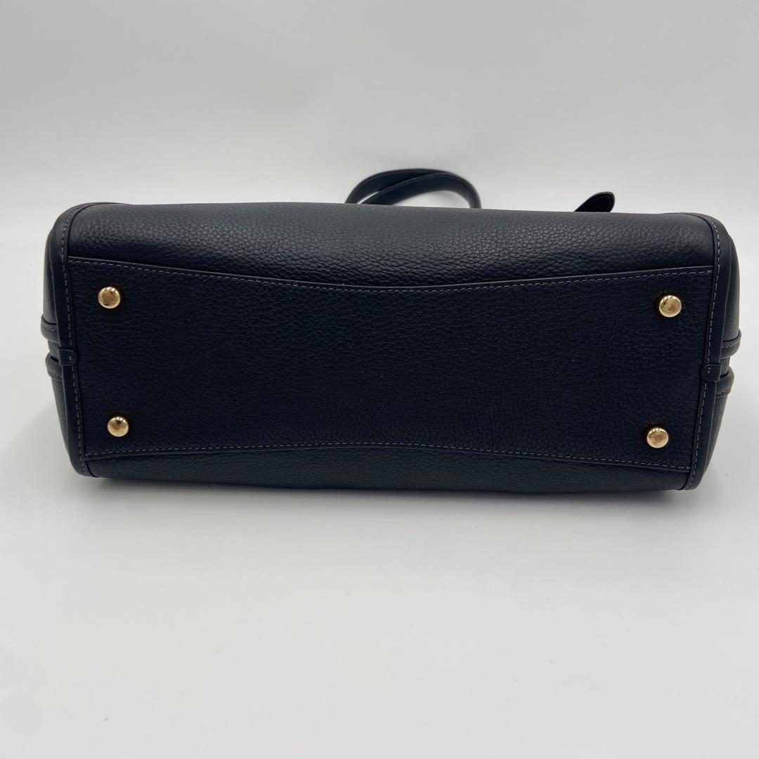 美品✨コーチ エリン ショルダーバッグ レザー シボ革 ビジネス 黒 CAQ86