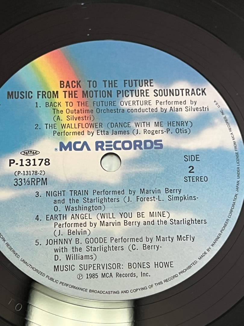 バックトゥザ・フューチャー　帯付き　LP オリジナル盤