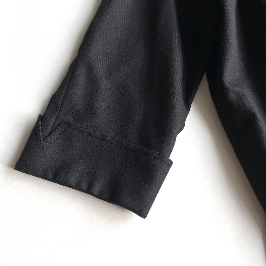 【美品】レリアン　ロングチェスターコート　大きいサイズ　13号+ 金ボタン