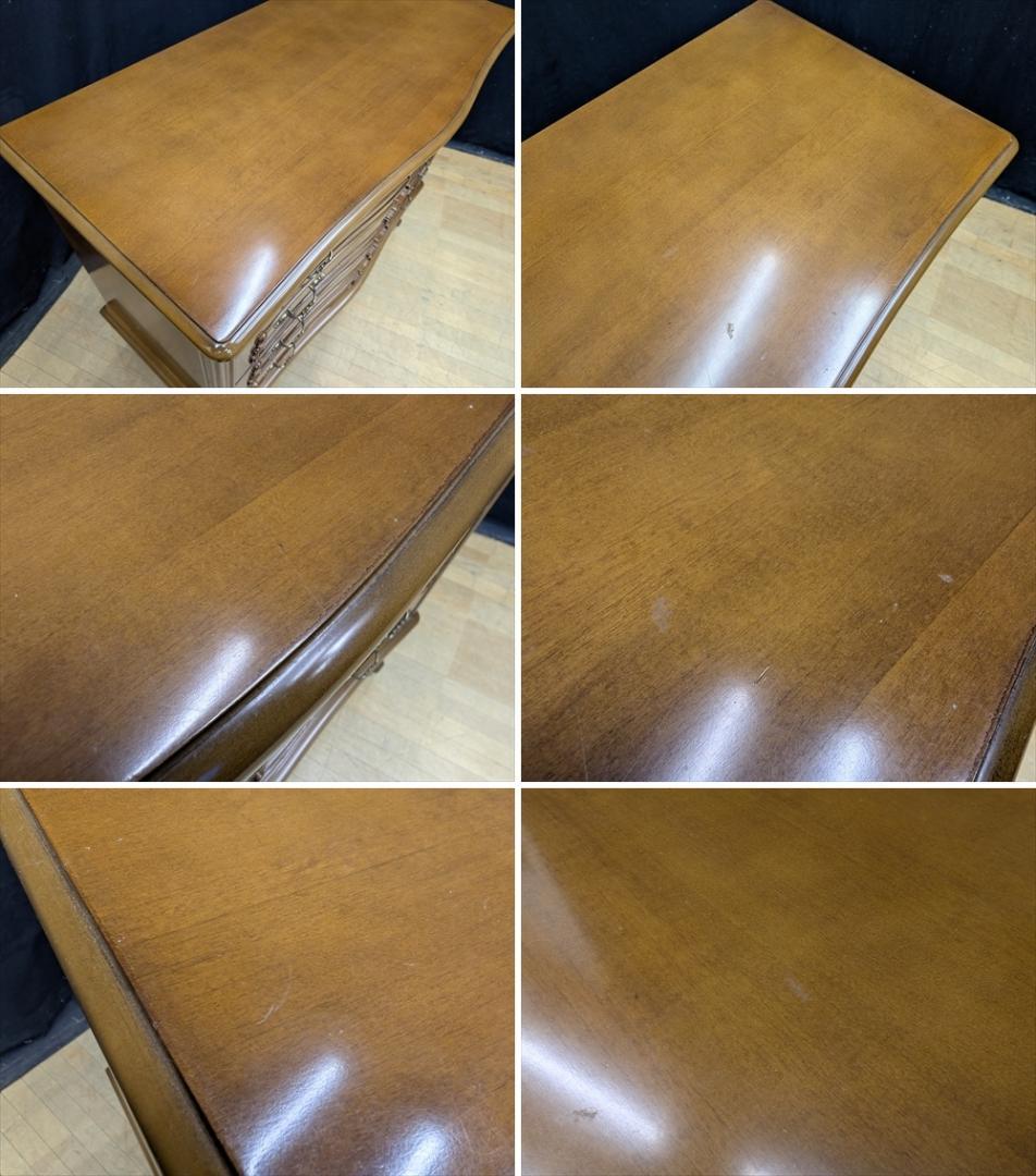 イタリア　ハンドメイド　猫脚　リビングチェスト　ローチェスト　ドロワー　チェスト