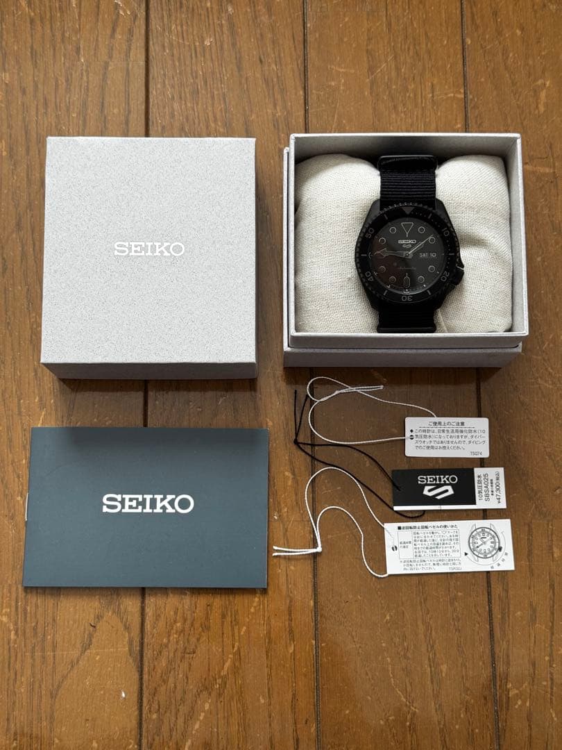 セイコー サムライ 自動巻き 腕時計 ブラック