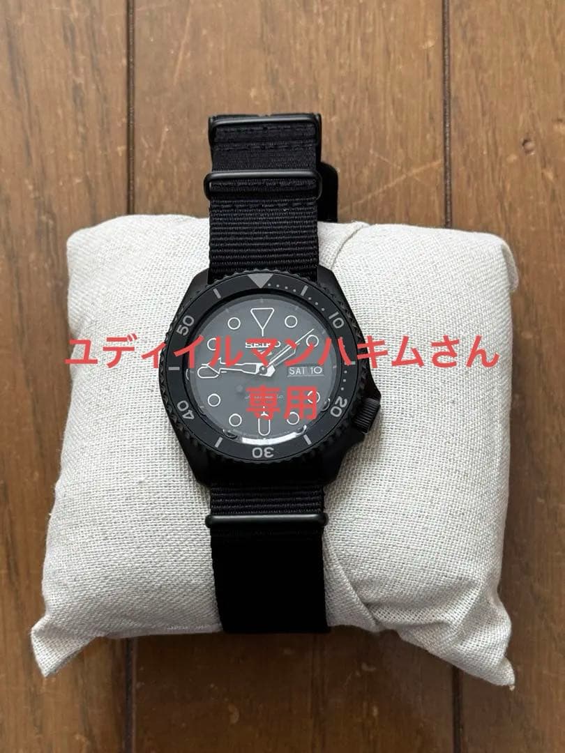 セイコー サムライ 自動巻き 腕時計 ブラック