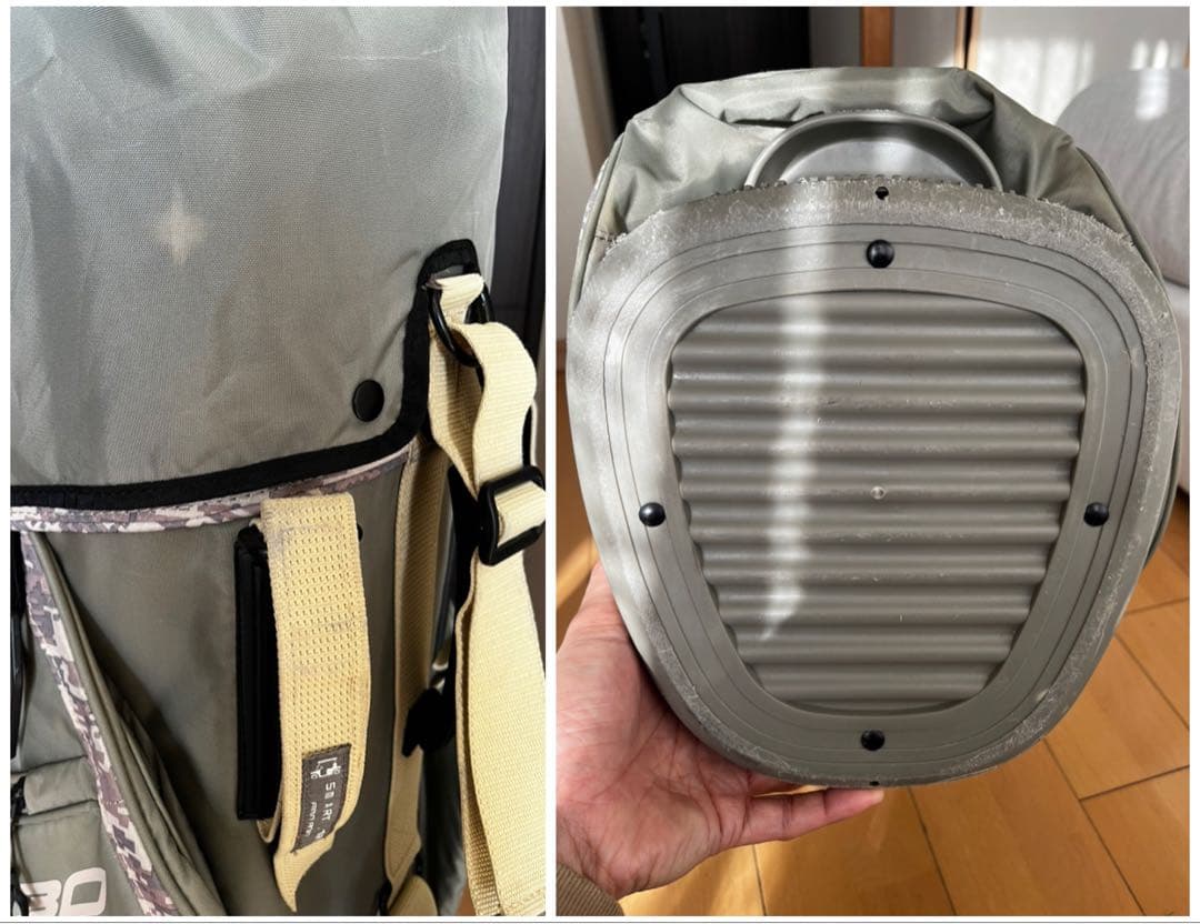 美品希少SUN MOUNTAIN C130 14分割　キャディバッグ カモフラ柄