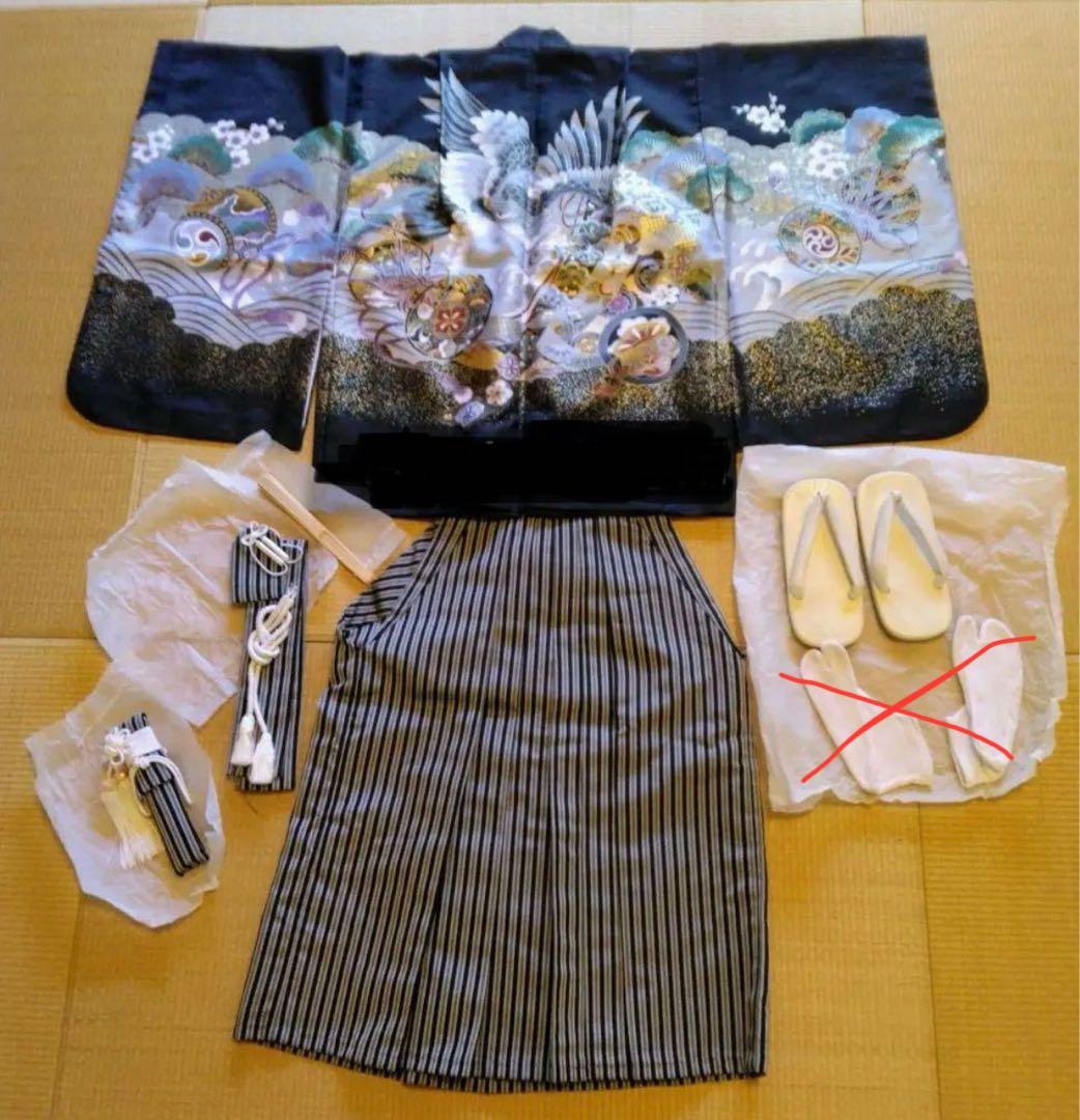 七五三　男の子　5歳用　羽織袴セット