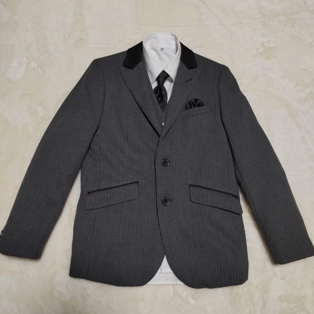 ワンダーファクトリー 6点セット 男の子 入学 卒園式 黒 150A