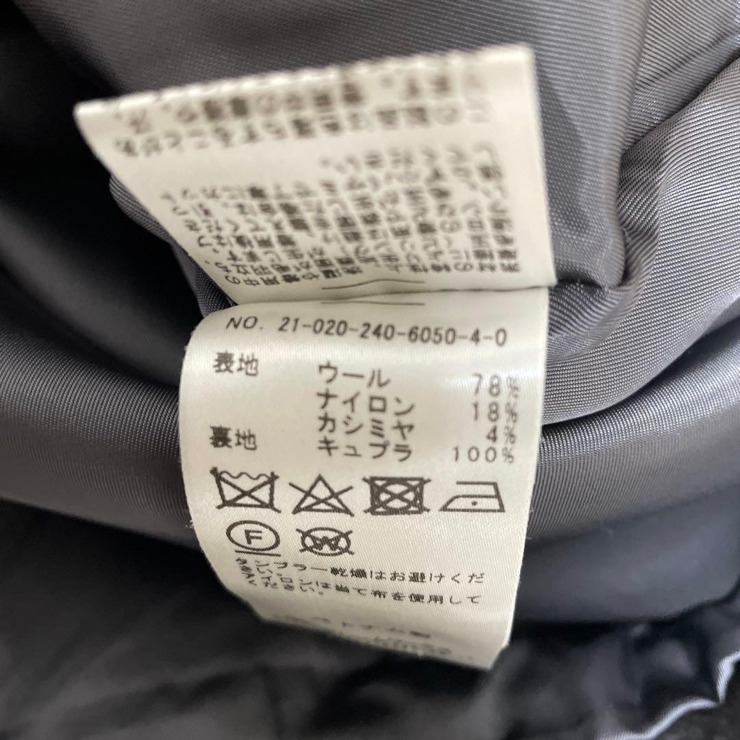 NOBLE ノーブル カラーレスジップショートコート