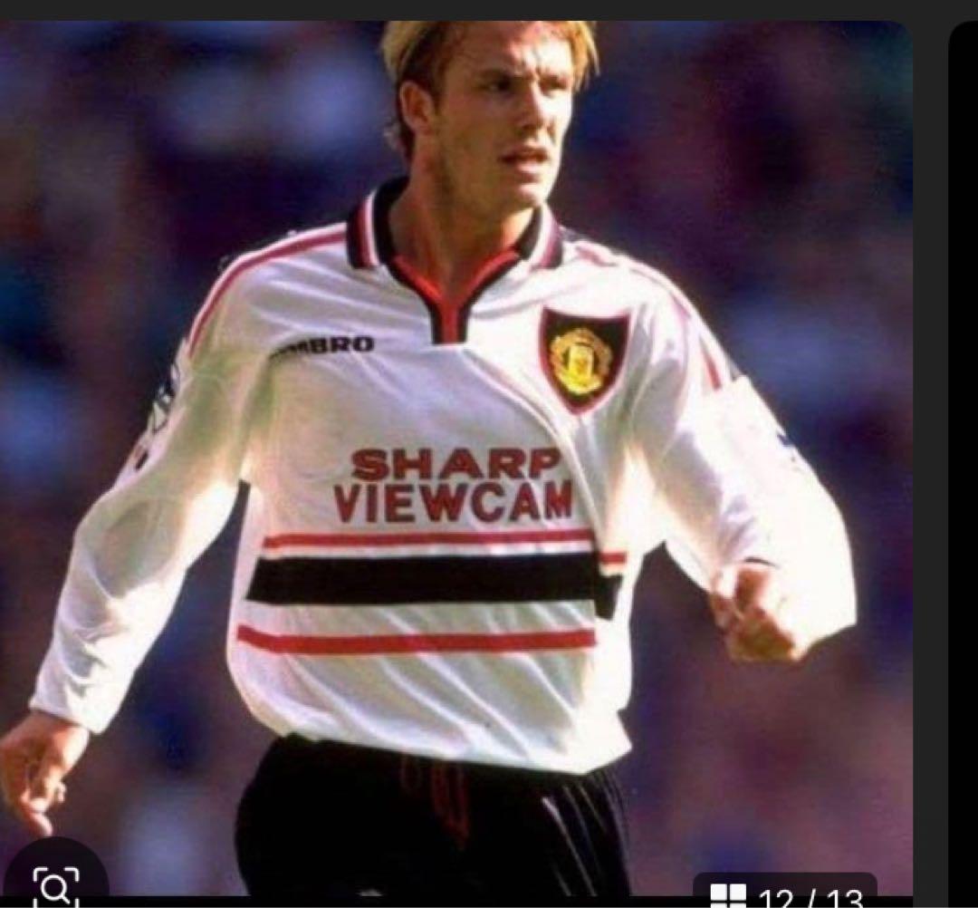 超希少　UMBRO サッカーシャツ BECKHAM 7 S ベッカム長袖ユニ