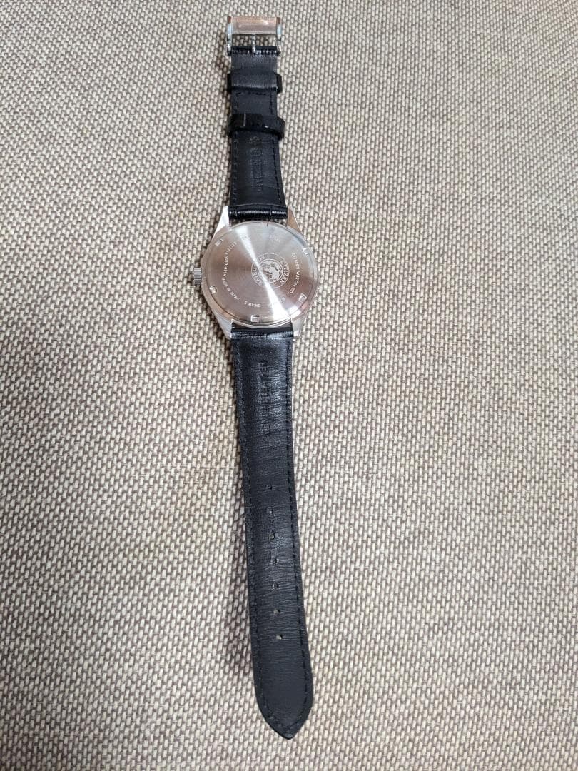 シチズン エコドライブ 腕時計 BV1120-15L ネイビー カーフバンド