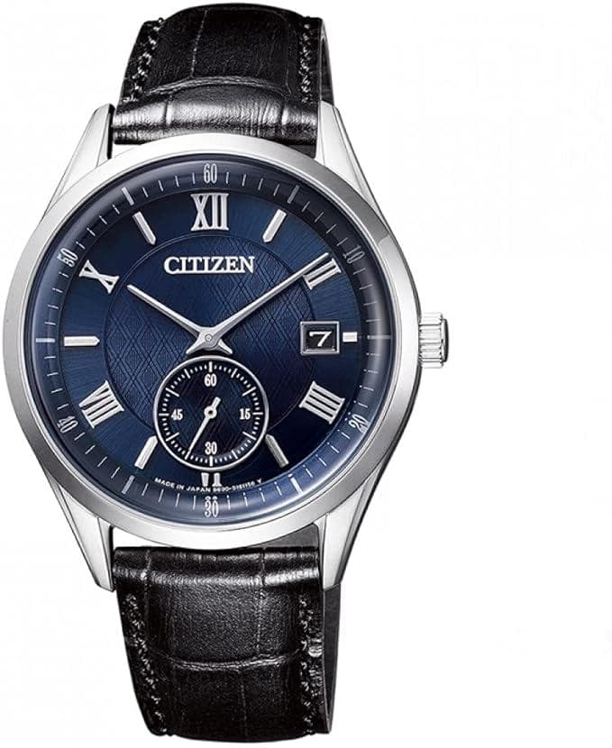 シチズン エコドライブ 腕時計 BV1120-15L ネイビー カーフバンド