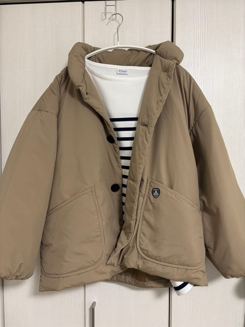 ORCIVAL オーシバル 3DeFX中綿スタンドカラーブルゾン　ベージュ