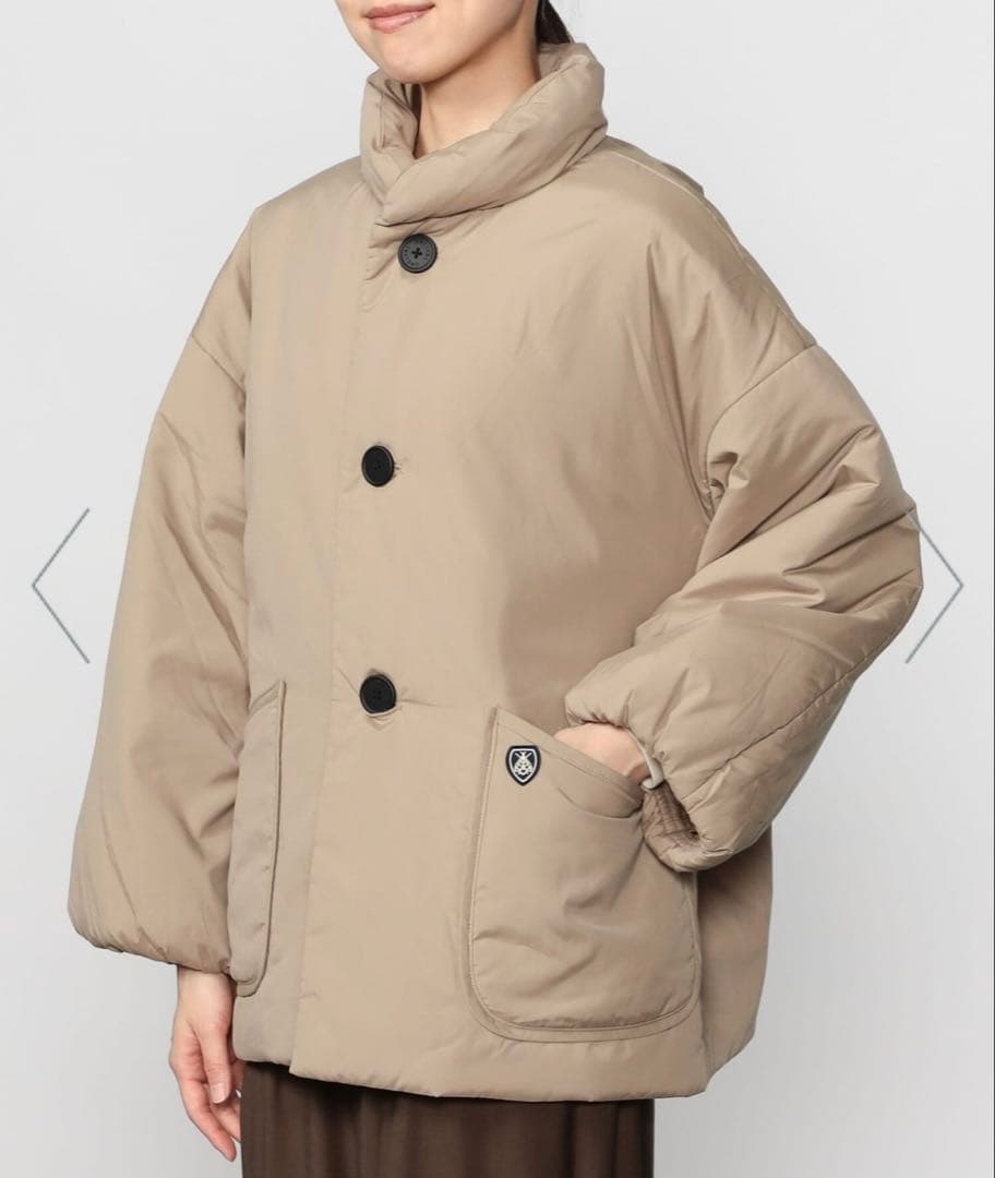 ORCIVAL オーシバル 3DeFX中綿スタンドカラーブルゾン　ベージュ