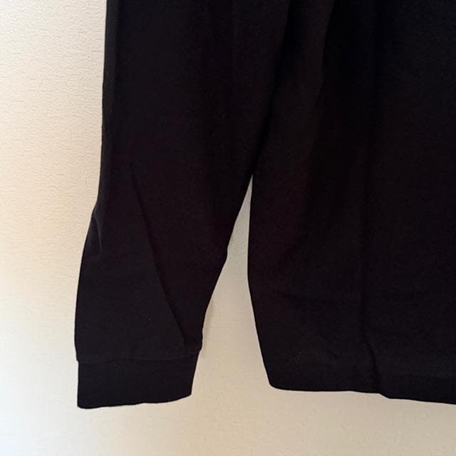 LACOSTE 別注 フルオープン 長袖 ポロシャツ ラコステ 5 日本製 黒