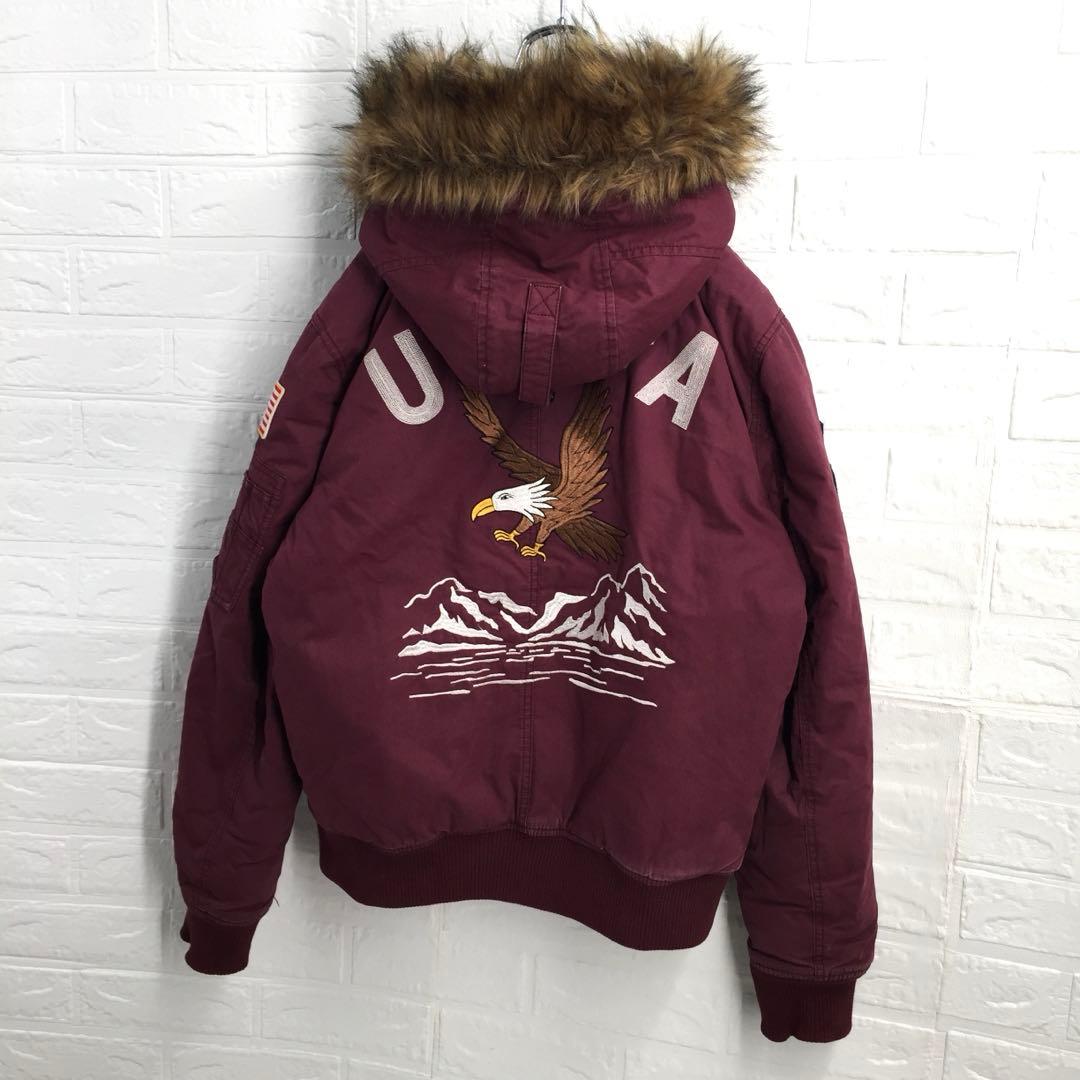 【超人気】GAP ギャップ バック刺繍ロゴ IDEALジップフライトジャケットS