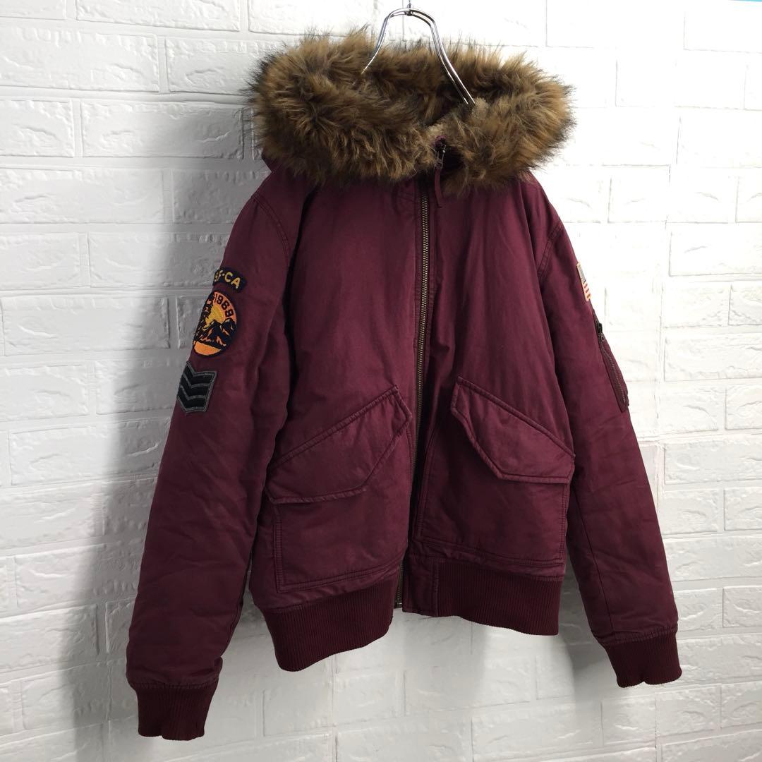 【超人気】GAP ギャップ バック刺繍ロゴ IDEALジップフライトジャケットS