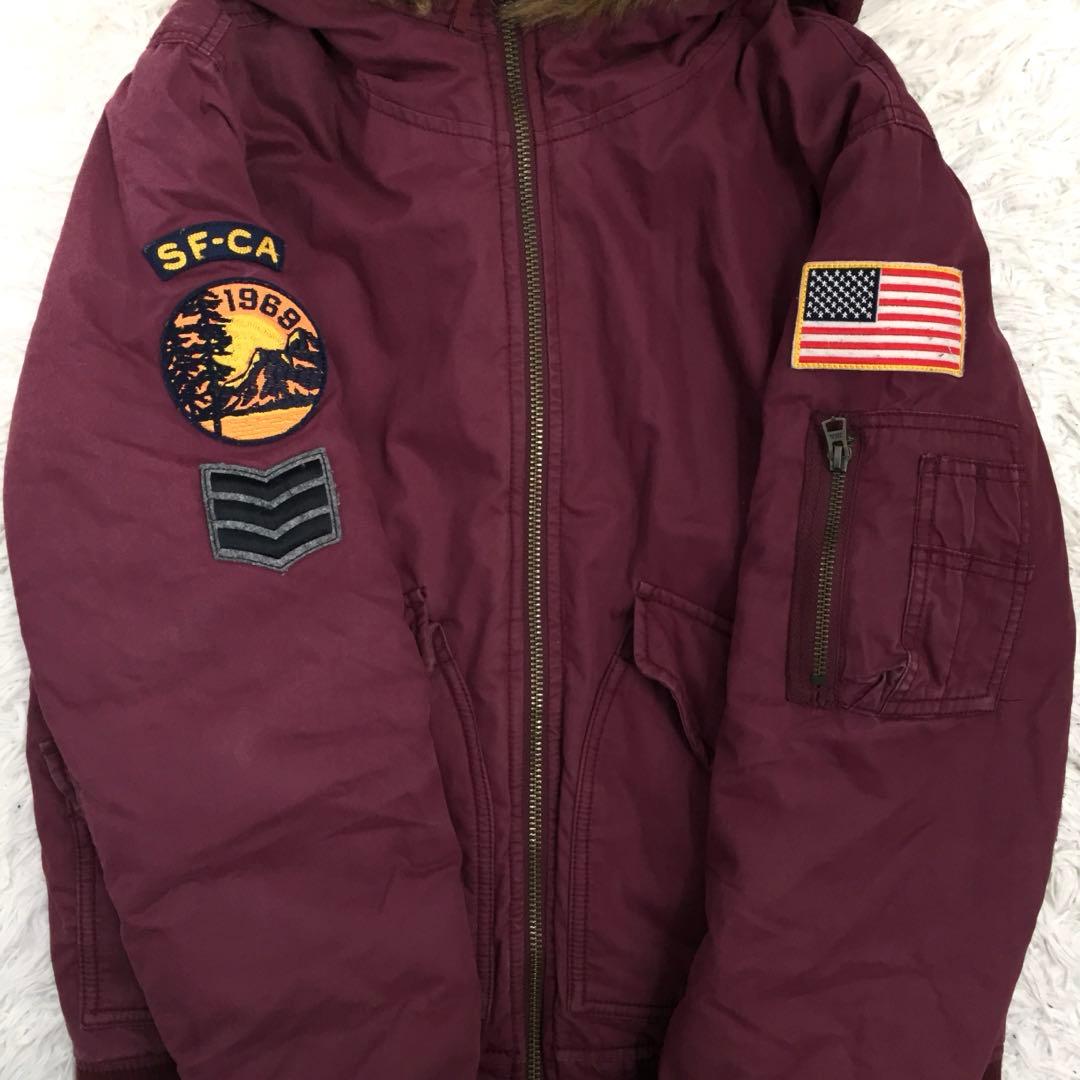 【超人気】GAP ギャップ バック刺繍ロゴ IDEALジップフライトジャケットS