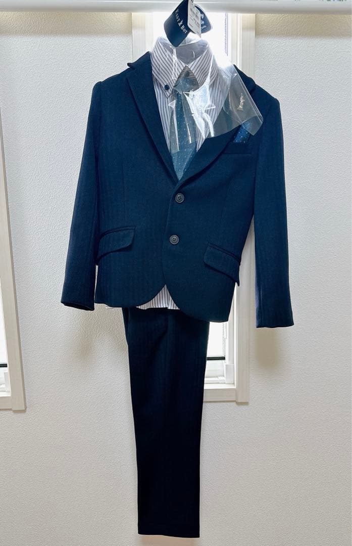 EAST BOYキッズスーツ(長ズボン)120サイズ 5点セット