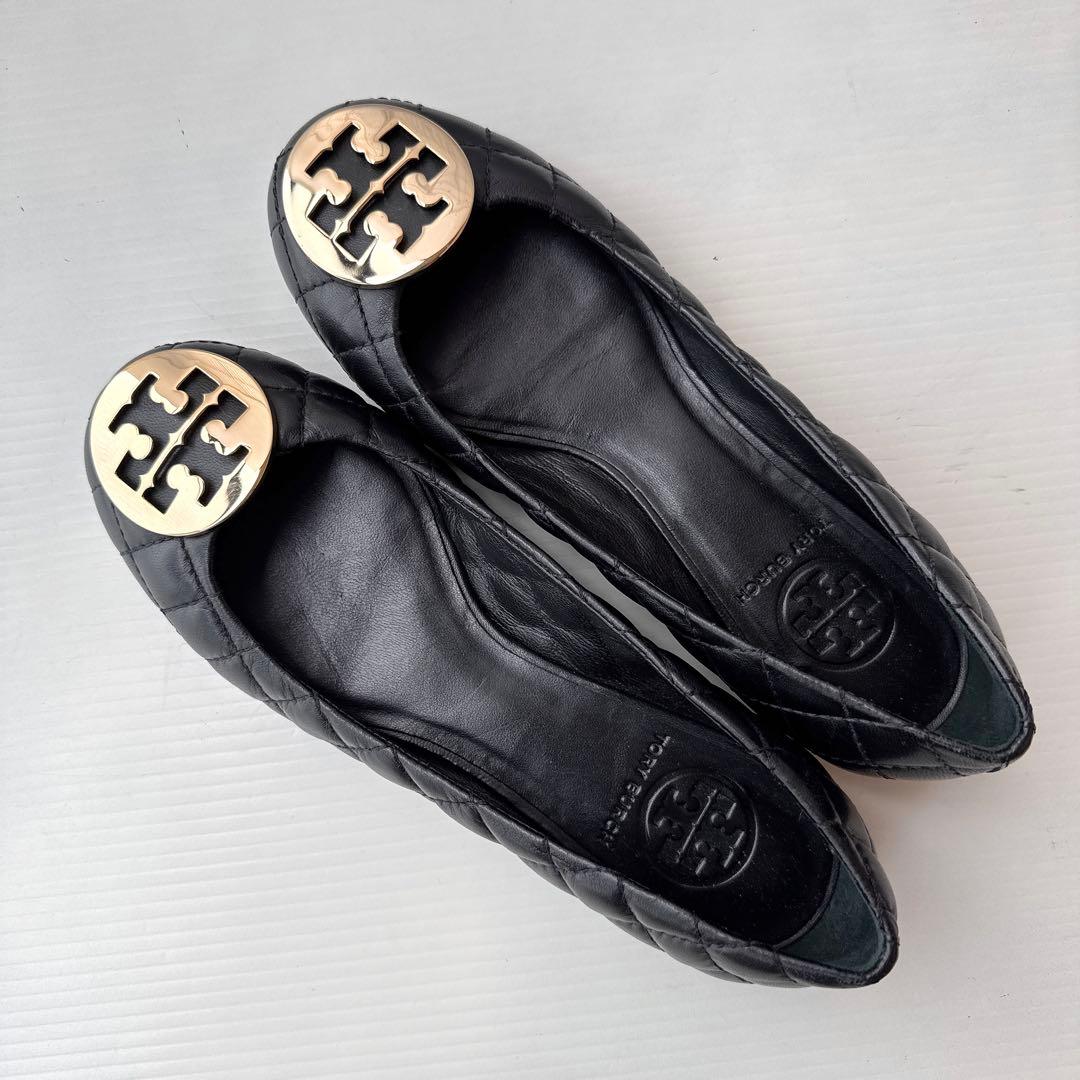 新品　6M　トリーバーチ　フラットシューズ　キルティング　ミュール　パンプス