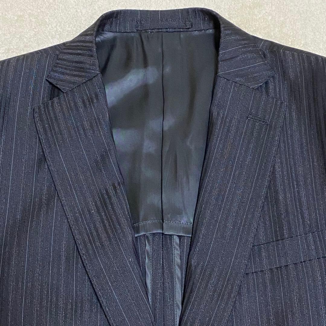 【美品✨】MEN’S TENORAS セットアップ スーツ 3ピース 黒 LL