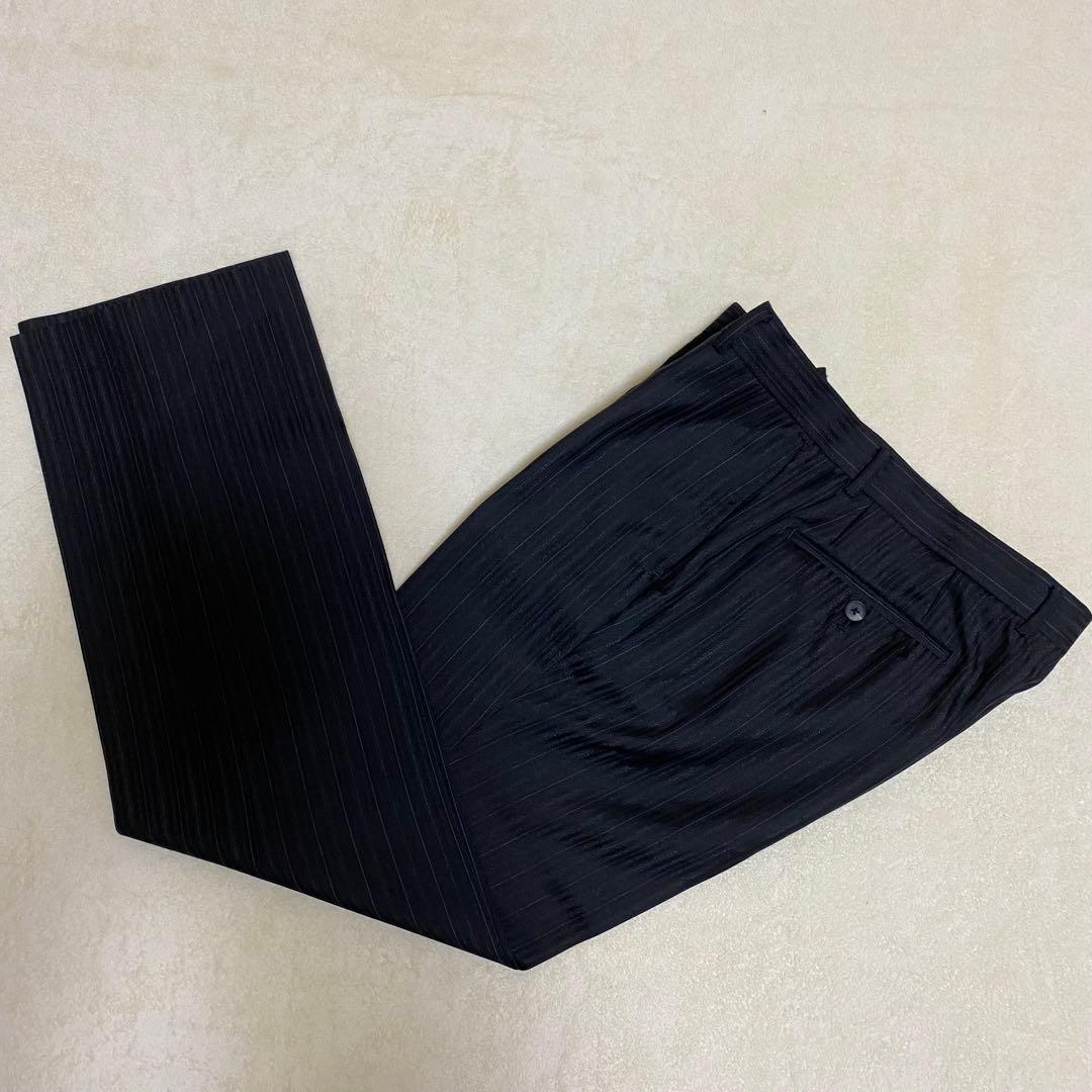 【美品✨】MEN’S TENORAS セットアップ スーツ 3ピース 黒 LL