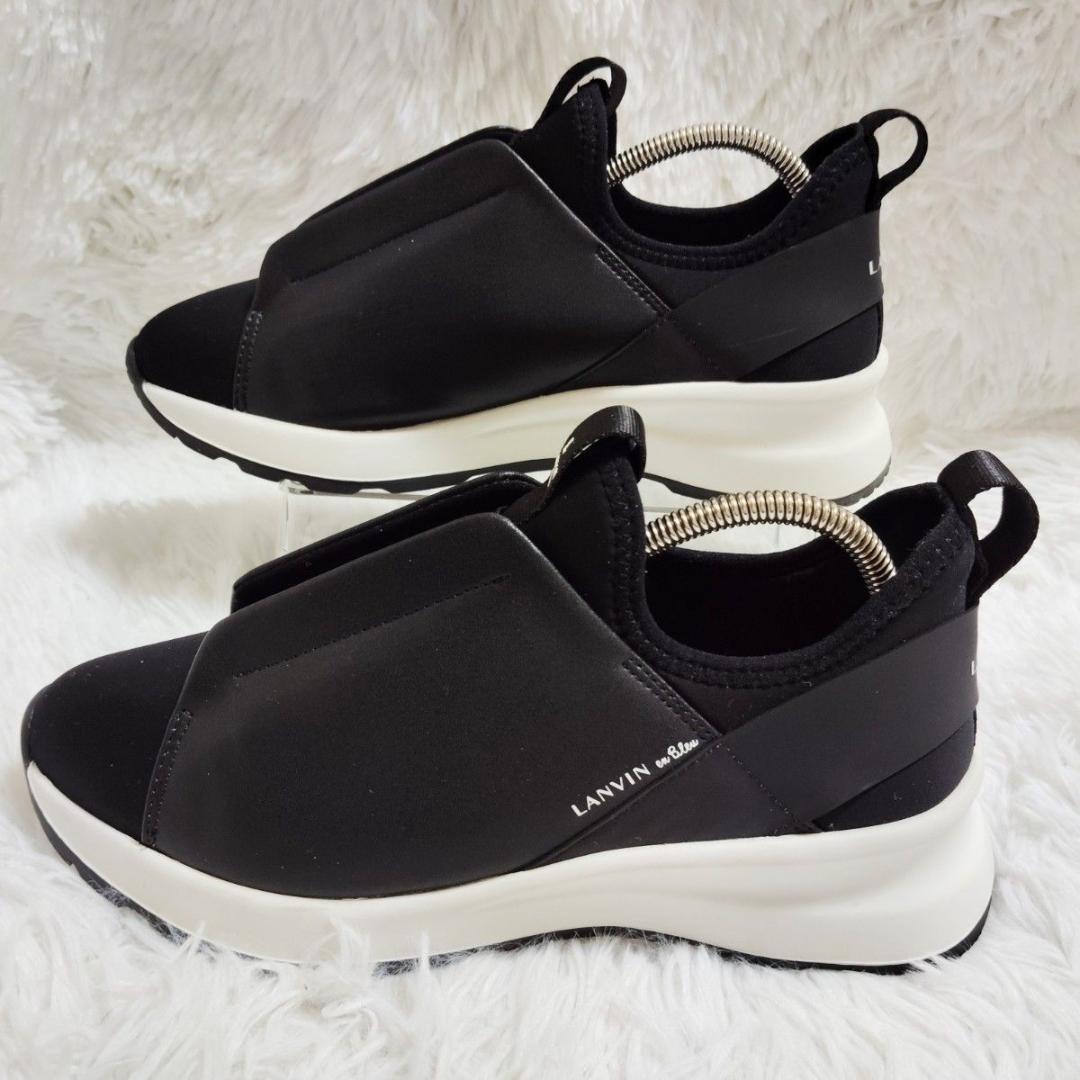 美品！ランバン LANVIN en Bleu 黒革 23.5 最終価格