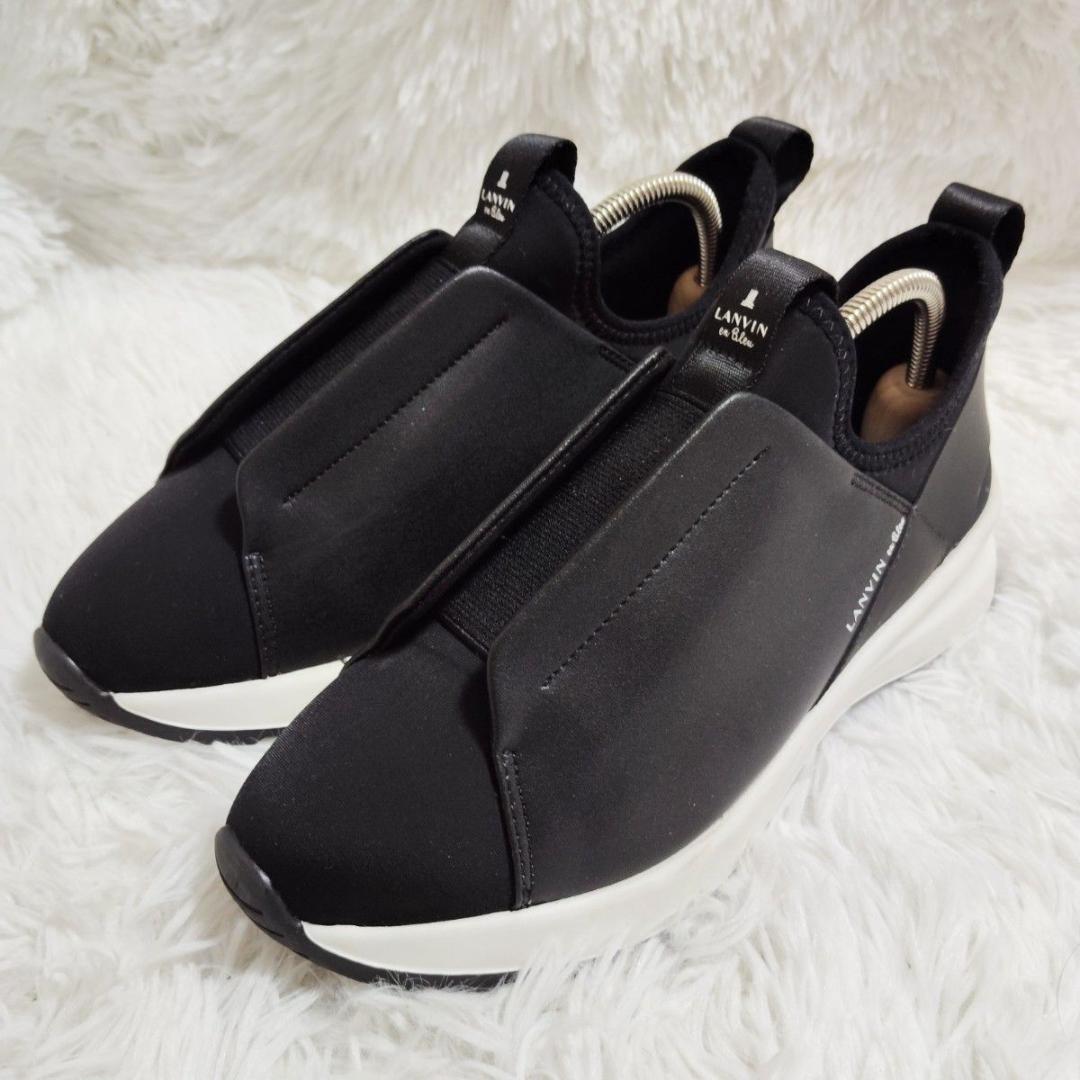 美品！ランバン LANVIN en Bleu 黒革 23.5 最終価格