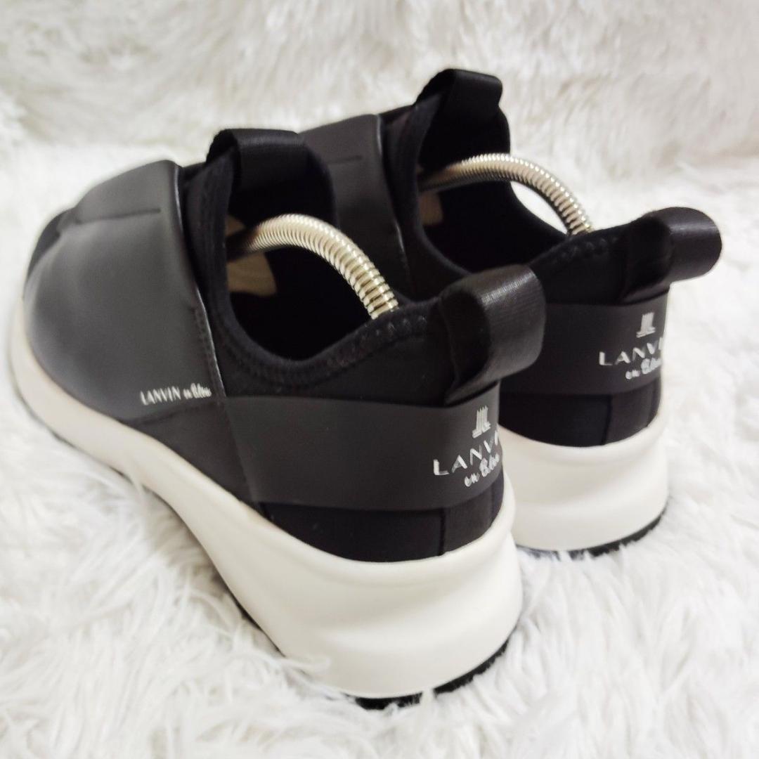 美品！ランバン LANVIN en Bleu 黒革 23.5 最終価格