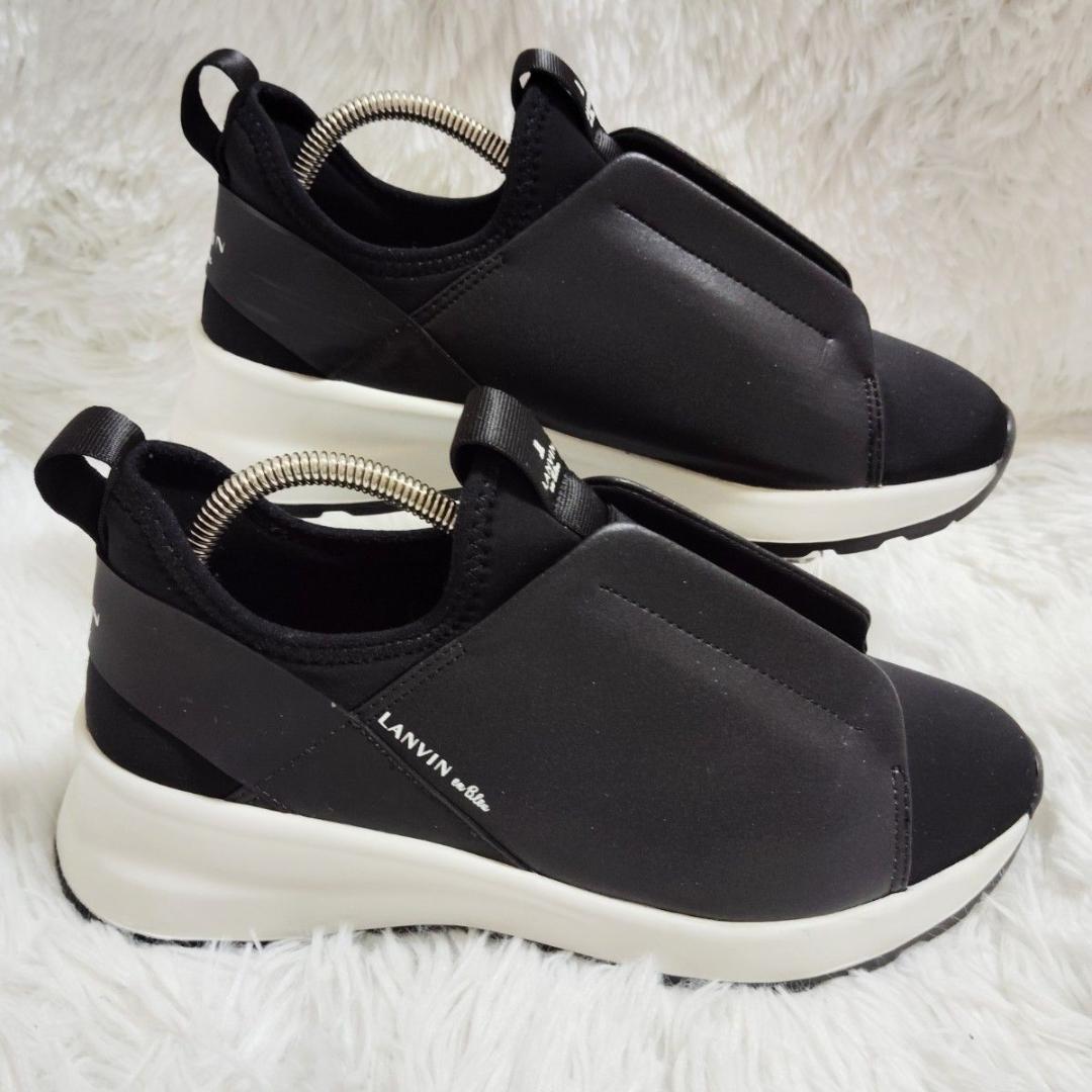 美品！ランバン LANVIN en Bleu 黒革 23.5 最終価格