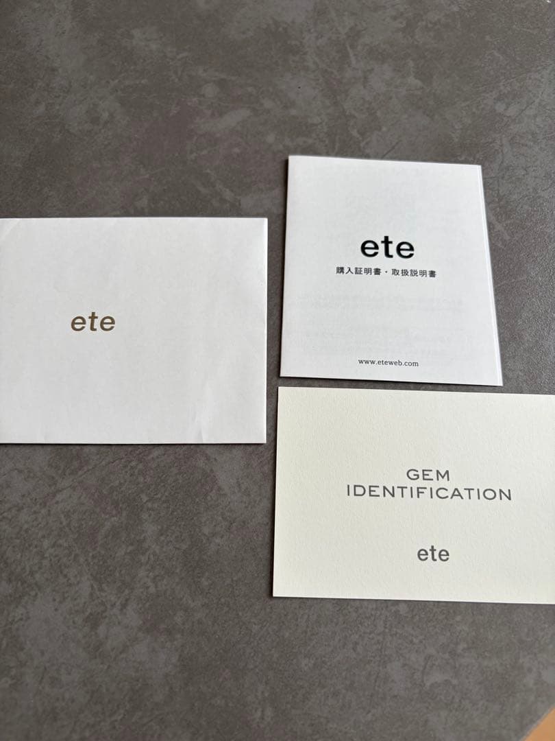 ete ブライトK18Yネックレス0.1ct 40cm 現物写真 証明書あり