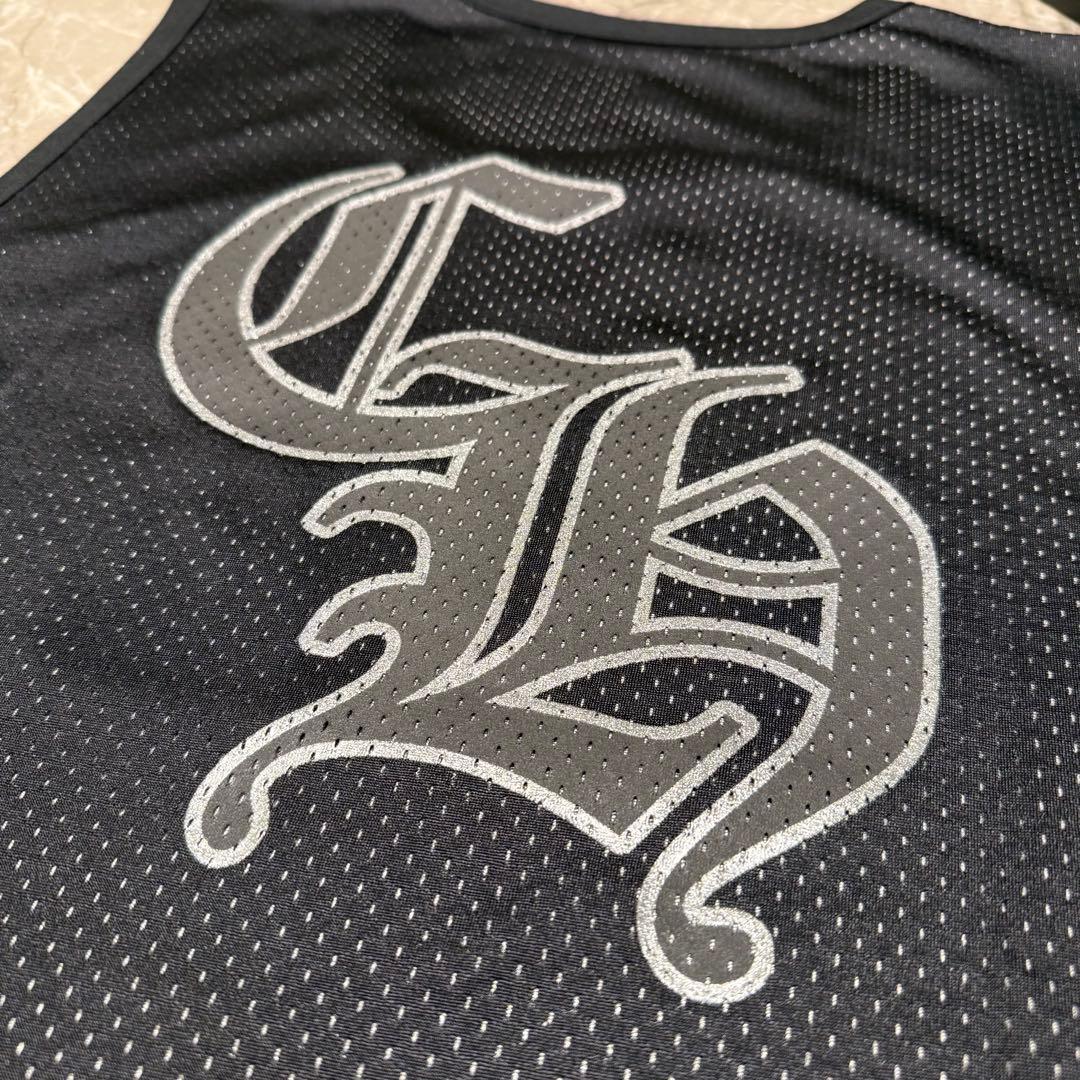 【新品】クロムハーツ リバーシブルメッシュタンクトップ ブラック×シルバー L