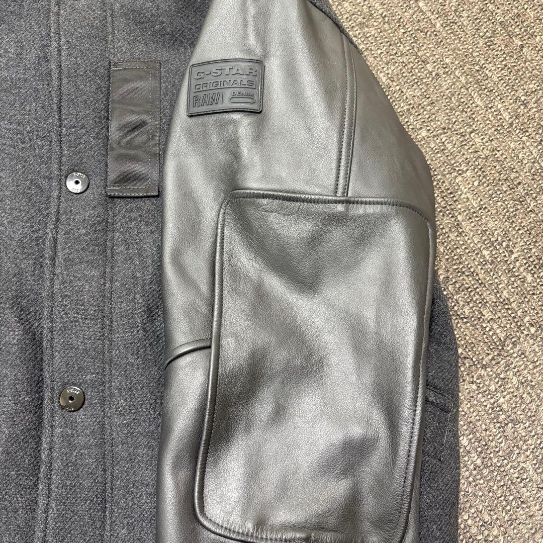 G-STAR RAW ジースター ウール レザー スタジャン Lサイズ